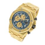 Audemars Piguet Royal Oak Offshore Chronograph 26470BA.OO.1000BA.01 (2018) - Blauw wijzerplaat 42mm Geelgoud (2/5)