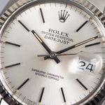 Rolex Datejust 36 16014 (1985) - Zilver wijzerplaat 36mm Staal (3/8)