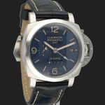 Panerai Luminor 1950 10 Days GMT PAM00986 (2020) - Blue dial 44 mm Steel case (4/8)