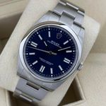 Rolex Oyster Perpetual 41 124300 (2022) - Blue dial 41 mm Steel case (7/8)