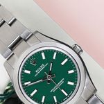 Rolex Oyster Perpetual 31 277200 (2022) - Green dial 31 mm Steel case (3/8)