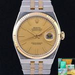 Rolex Datejust Oysterquartz 17013 (1988) - 36mm Goud/Staal (1/7)