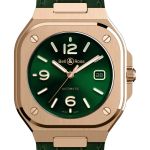 Bell & Ross BR 05 BR05A-GN-PG/SCR (2024) - Green dial 40 mm Rose Gold case (1/3)