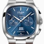 Glashütte Original Seventies Chronograph Panorama Date 1-37-02-08-02-62 (2026) - Blauw wijzerplaat 40mm Staal (1/1)