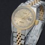 Rolex Lady-Datejust 69173 (1992) - Gold dial 26 mm Gold/Steel case (6/7)