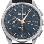 Union Glashütte Belisar Chronograph D014.425.16.047.01 (2026) - Blue dial 42 mm Steel case (1/8)