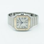 Cartier Santos W2SA0006 (2019) - White dial 40 mm Gold/Steel case (7/8)