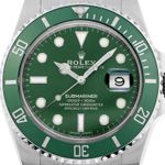 Rolex Submariner Date 116610LV (2017) - Groen wijzerplaat 40mm Staal (1/8)