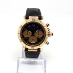 Cartier Pasha C 0960 1 (Unknown (random serial)) - Black dial 38 mm Yellow Gold case (4/5)