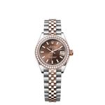 Rolex Lady-Datejust 279381RBR (2024) - Bruin wijzerplaat 28mm Staal (1/1)