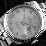 Rolex Datejust 36 116234 (2010) - Zilver wijzerplaat 36mm Staal (3/8)
