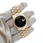Rolex Day-Date 36 18038 (Unknown (random serial)) - Black dial 36 mm Yellow Gold case (3/7)