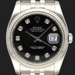 Rolex Datejust 36 116234 (2018) - Black dial 36 mm Steel case (2/8)