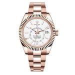 Rolex Sky-Dweller 326935 (2021) - White dial 42 mm Rose Gold case (1/8)