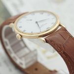 Patek Philippe Calatrava 3919J (2000) - White dial 34 mm Yellow Gold case (8/8)