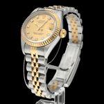 Rolex Lady-Datejust 69173G (1993) - Champagne dial 26 mm Gold/Steel case (5/8)