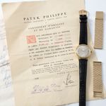 Patek Philippe Calatrava 3445 (1964) - Silver dial 35 mm Yellow Gold case (3/8)