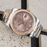 Rolex Datejust 36 116231 (2010) - Pink dial 36 mm Gold/Steel case (2/8)