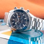 Omega Seamaster Planet Ocean Chronograph 215.30.46.51.03.001 (Unknown (random serial)) - Blue dial 46 mm Steel case (2/8)