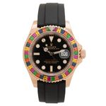 Rolex Yacht-Master 40 116695SATS (2017) - Black dial 40 mm Rose Gold case (1/8)