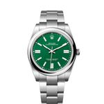 Rolex Oyster Perpetual 41 124300 (2024) - Groen wijzerplaat 41mm Staal (1/8)