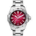 TAG Heuer Aquaracer WBP2114.BA0627 (2024) - Rood wijzerplaat 40mm Staal (1/2)