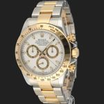 Rolex Daytona 116523 (2005) - White dial 40 mm Gold/Steel case (1/8)