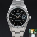 Rolex Oyster Perpetual Date 15210 (2005) - 34mm Staal (1/8)