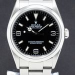 Rolex Explorer 114270 (2001) - Zwart wijzerplaat 36mm Staal (1/7)