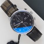 IWC Portuguese Chronograph IW371609 (2020) - Zwart wijzerplaat 41mm Staal (1/8)