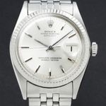 Rolex Datejust 1601 (1968) - Zilver wijzerplaat 36mm Staal (1/7)