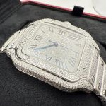 Cartier Santos WSSA0018 (2020) - Zilver wijzerplaat 40mm Staal (7/8)