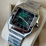 Cartier Santos WSSA0062 (2024) - Green dial 40 mm Steel case (3/7)