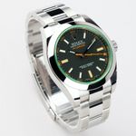 Rolex Milgauss 116400GV (2009) - Black dial 40 mm Steel case (2/8)