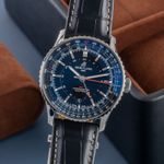 Breitling Navitimer GMT A32310251B1P1 (Onbekend (willekeurig serienummer)) - Zwart wijzerplaat 41mm Staal (3/8)