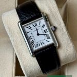 Cartier Tank WSTA0041 (2022) - Wit wijzerplaat 34mm Staal (1/7)