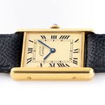 Cartier Tank Vermeil 590005 (1980) - Champagne wijzerplaat 23mm Zilver (3/6)