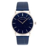 A. Lange & Söhne Saxonia 205.086 (2021) - Blue dial 37 mm White Gold case (1/8)