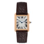 Cartier Tank Solo W5200025 (2016) - Zilver wijzerplaat 35mm Roségoud (1/4)