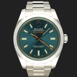 Rolex Milgauss 116400GV (2018) - Blauw wijzerplaat 40mm Staal (3/8)