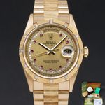 Rolex Day-Date 36 18308 (1991) - Champagne dial 36 mm Yellow Gold case (1/8)