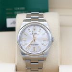 Rolex Oyster Perpetual 41 124300 (Unknown (random serial)) - Silver dial 41 mm Steel case (1/8)