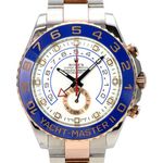 Rolex Yacht-Master II 116681 (2012) - White dial 44 mm Gold/Steel case (1/8)