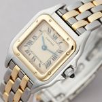 Cartier Panthère 1120 (Unknown (random serial)) - White dial 22 mm Gold/Steel case (5/8)