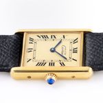 Cartier Tank Vermeil 590005 (1980) - Champagne wijzerplaat 31mm Zilver (4/6)