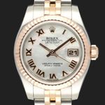 Rolex Lady-Datejust 179171 (2016) - Pearl dial 26 mm Gold/Steel case (3/8)