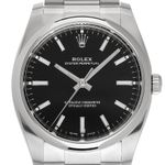 Rolex Oyster Perpetual 34 114200 (2018) - Zwart wijzerplaat 34mm Staal (1/6)
