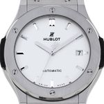 Hublot Classic Fusion 511.NX.2611.LR (2017) - Silver dial 45 mm Titanium case (2/8)
