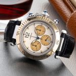 Cartier Pasha W3101155 (2000) - White dial 38 mm Gold/Steel case (2/8)