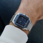 Cartier Santos WSSA0048 (2022) - Blue dial 40 mm Steel case (2/8)